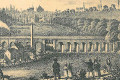 Das Burtscheider Viadukt als erstes großes deutsches Eisenbahnviadukt ist eine der ältesten noch genutzten Eisenbahnbrücken Deutschlands. © Stadtarchiv Aachen