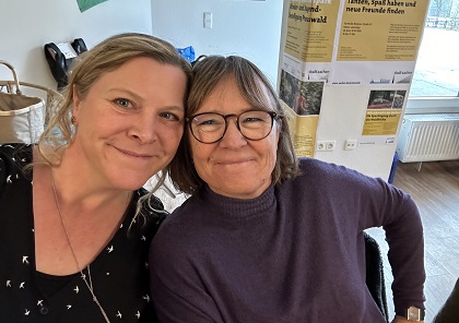 Die Quartiersmanagerinnen Silke Gärtner und Doris Vallée